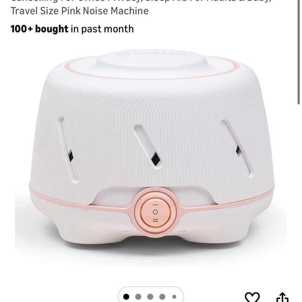 Yogasleep Dohm White Noise Machine Small Pink Travel Sleep Aid New Open Box